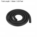 Uxcell Foam Rubber Seal Weather Strip 10mm Diameter 1 Meter Long Black
