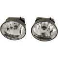 Fog Light Assembly For Gmc Envoy Xuv 2004 2005 Front Driver And Passenger Side Replacement Gm2592131 15269042 Halogen Clear 