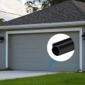 Uxcell 20 Feet Garage Door Seal Bottom Weather P-bulb Rubber Stripping For Weatherproofing Buffering Replacement Overhead