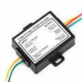 Qiilu 2-to-3 Wire Trailer Tail Light Converter Splice Electrical System Harness Adapter Us Type