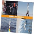 Heallily 6pcs Double Hook Backpack Bolts Dog Leash Connector Hooks Clips Buckle For Snap Lanyard Clasp Zinc Alloy Metal Pet