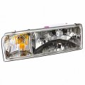 1995-1997 Lincoln Town Car Driver Side Replacement Head Light Lamp Fo2502141 