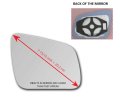Heated Mirror Glass With Back Plate For 2008-2009 Mercedes-benz C Class Passenger Side View Right Rh