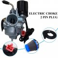 Pz19j Carburetor Set With 2 Pin Plug Electric Choke For Polaris 50 90 Scrambler Sportsman Predator Replaces