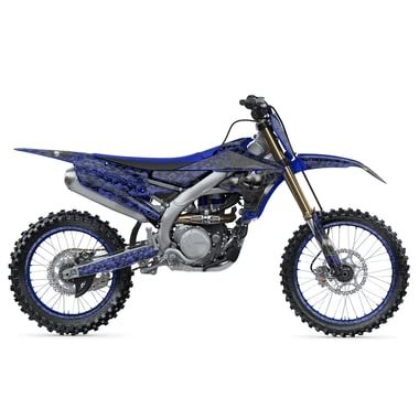 1998-2002 Wr 426 F Flaming Gearhead Blue Senge Graphics Base Kit For Yamaha