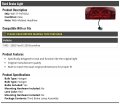 3rd Third Brake Light Stop Lamp Lens Compatible With 1992-2002 Ford E-250 Econoline With Molded Headliner
