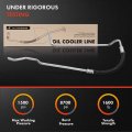 A-premium Inlet Upper Engine Oil Cooler Line Hose Assembly Compatible With Chevrolet Chevy Gmc C1500 C2500 K1500 K2500