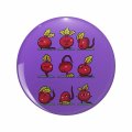 1080 Graphics Beetroot Yoga Funny Key Chain Double Sided Stainless Steel Keychain 