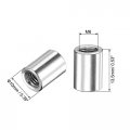 Uxcell Round Weld Nuts M6 X 10mm 13 5mm On Bung Female Nut Threaded 201 Stainless Steel Insert Weldable 20pcs