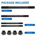 M Mati Cylinder Head Studs Nut Kit Stronger Heavy Duty For Honda Sportrax 400 Trx400-ex Trx400-x A-r-p Style 1999-2004