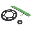 1999-2014 Fits Yamaha Yz250 Green Non O Ring Chain Sprocket Black 15 52 120l 