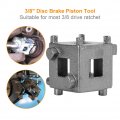 3pcs 3 8 In Disc Brake Piston Remover Tool Universal Rear Caliper Wind Back Cube Adaptor For Cars And Light Pickup Trucks