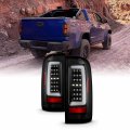 Akkon For 2015-2022 Chevy Colorado Gmc Canyon Full Led Daytime Running Lamp Bar Tail Lights Black Housing Clear Lens Set 