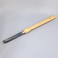 Robust Nitrided Hss 1 X 5 16 Large Negative Rake Scraper For Woodturning With Maple Handle