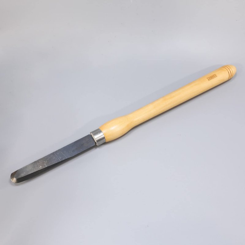 Robust Nitrided Hss 1 X 5 16 Large Negative Rake Scraper For Woodturning With Maple Handle