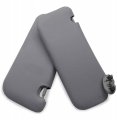 Autoguru Sunvisors Cover Skin Pvc Synthetic Leather Made For Toyota Corolla 2009-2013 Gray 