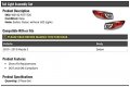 Outer Tail Light Assembly 2 Piece Set Compatible With 2010-2013 Mazda 3 Sedan Without Led Lights