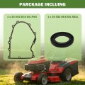 Oil Pan Gasket Kit Replaces 24-041-66-s 25-032-06-s Fit For 75560 Exmark And 75563 Magic Circle Kohler Engines Includes Seal