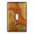 Flamed Copper 1 Toggle Wallplate 
