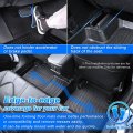 Cartist Compatible With Floor Mats Ford Explorer 2015-2019 All Weather Liners 1st 2nd Row Seat Tpe Odorless High Edge Mat