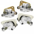 Caltric Front Rear Left And Right Brake Caliper With Pads Compatible Polaris Rzr 800 Efi 2008 2009 2010-2014