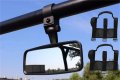Httmt- Utv-004 022 -utv Polaris Rzr 1 75 Rear-view Side-view High Impact Convex Mirror Grab Handle 