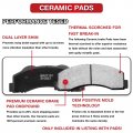 Front And Rear Drill Slot Brake Rotors With Ceramic Pads Replacement For Nissan Altima 2007-2013