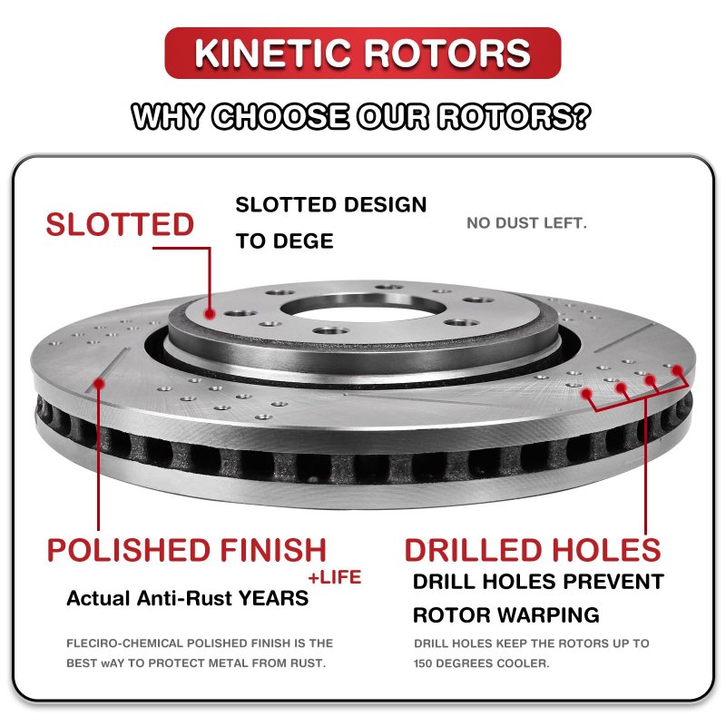Front And Rear Drill Slot Brake Rotors With Ceramic Pads Replacement For Nissan Altima 2007-2013