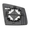 Car Rearview Left Driver Side Mirror Glass Replacement W Backing Plate Aspherical Heated White For Mercedes G-class W463 12-19