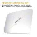 Car Rearview Left Driver Side Mirror Glass Replacement W Backing Plate Aspherical Heated White For Mercedes G-class W463 12-19