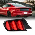 Akkon Fit 2015-2023 Ford Mustang 15-23 Led Sequential Tail Light Assembly Oe Style Lamp Driver Left Side Red Lens 