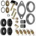 Caltric Exhaust Muffler Silencer Kit Compatible With Polaris Ranger 425 500 2x4 4x4 6x6 2004-2005