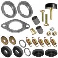 Caltric Exhaust Muffler Silencer Kit Compatible With Polaris Ranger 425 500 2x4 4x4 6x6 2004-2005