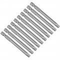 Uxcell 10 Pcs H5 Magnetic Hex Head Screwdriver Bits 1 4 Inch Shank 2 95-inch Length S2 Power Tools