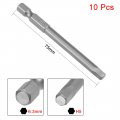 Uxcell 10 Pcs H5 Magnetic Hex Head Screwdriver Bits 1 4 Inch Shank 2 95-inch Length S2 Power Tools