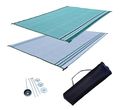 Rv Patio Mat Awning Outdoor Leisure 9x12 Forest Green Complete Kit 