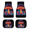 Mushroom Carpet Floor Mats For Suv Truck Fungus 4 Pieces Flannel Full Set Universal Car Accessories Automotive All Weather Most 