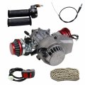 Tdpro 47cc 49cc 2-stroke Engine Motor Handlebar Chain Throttle Cable Switch Kit For Mini Pocket Scooter Dirt Bikes Atv Quad