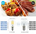 2 Pack E17 S11 Led Light Bulbs 4w 40 Watt Equivalent Mini Globe Natural White 4000k 400 Lumen Non Dimmable For Desk Lamp