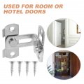 Uonlytech 2pcs Door Locks Safety Hasp Latches Stainless Steel Clasp 90 Degree
