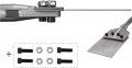 Firecore Sds Max Floor Scraper 6-in Wide Tile Removal Bit With Long Handle And Heavy Duty Blade 