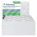 Filterbuy 12x12x1 Air Filter Merv 13 Optimal Defense 12-pack Pleated Hvac Ac Furnace Filters Replacement Actual Size 11 69 X 0 