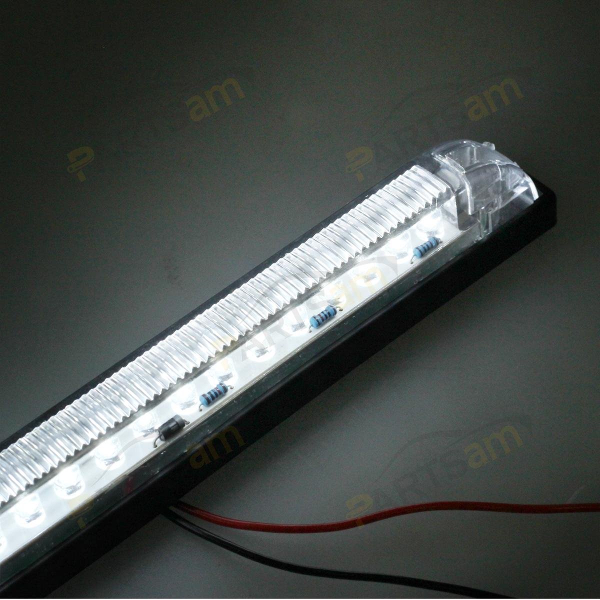 8 In Slim Line White 30 Led Utility Strip Light Bar 12v Marker Interior Dome And Under Hood Lights For Truck Trailer Camper Rv