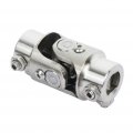 Ocpty Stainless Steel Single Steering Shaft Chrome Universal U Joints 3 4 Dd X