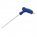 2 5mm Tip Width T-handle Ball End Hexagon Hex Key Wrench Blue 145mm Length 