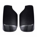 Pair Door Rearview Mirror Cover Cap Carbon Fiber Replacement For Bmw E46 325i 330i 330xi 1998-2005