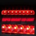Without Spoiler Rear High Mount Centre Led Third Brake Light Compatible With Toyota 4runner 03-09 Black Housing Smoke Lens