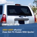 Without Spoiler Rear High Mount Centre Led Third Brake Light Compatible With Toyota 4runner 03-09 Black Housing Smoke Lens