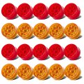 Partsam 20pcs 2 Round Led Lights Side Marker Clearance 9 Diodes Ip 65 For Trailers Trucks Rv- Made With Reflectors Multi 