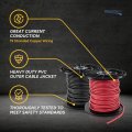 Recpro Rv 2 Gauge Stranded Copper Wire 12v Battery Cable Red Black Pvc Insulated 19 Strand Conductor For Automotive Solar